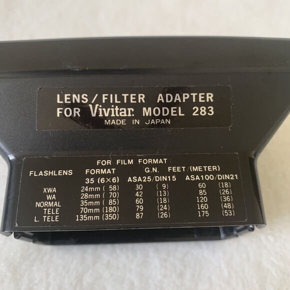 Vivitar, Variable Angle Lens Filter Kit for Model 283 Flash - Picture 4 of 14